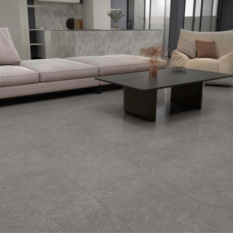 stone pattern spc flooring used in the living room